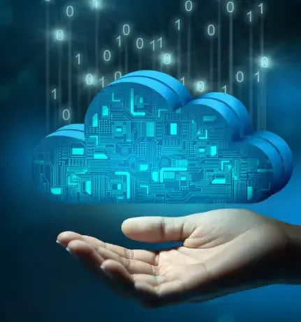 Digital cloud technology representing future-proof Salesforce solutions